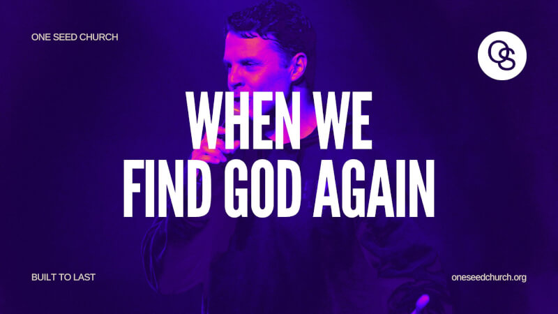 In “When We Find God Again", Pastor Jeff Gwaltney of One Seed Church reminds us that we will never stray too far from God and his ability to find us.  The beauty of the Gospel is God loves us more than our shortcomings and more than are failures or defeats.  He wants to see us win in this journey called life in which our purpose is to serve Him.

#oneseedchurch #jeffgwaltney #whenwefindgodagain #jesus #god #bible #faith #prophecy #pastorjeffgwaltney #oneseed #miracles #faith #fear #growth #freedom #sermons #2026sermon #onlinechurch #churchonline

Subscribe to receive our latest messages: https://bit.ly/3tNHSgq

To support this ministry and help us continue to reach those who don't know Christ:
https://oneseedchurch.org/giving/

One Seed Church - O'Fallon exists to extend the love and teachings of Jesus Christ.
One Seed Church, led by Pastor Jeff Gwaltney, is based in St. Louis, Missouri.

Discover God's perfect plan made just for you!
One Seed Church is filled with a diverse group of excited and thriving people from all walks of life, coming together to live out the mission of Jesus Christ. Come join the family.

——
Stay Connected
One Seed Church Website: https://bit.ly/2NawSZh
One Seed Church Facebook: https://bit.ly/3hLqKTD
One Seed Church Instagram: https://bit.ly/2VSXQJC
One Seed Church Twitter: https://bit.ly/3tMFc2A
Jeff Gwaltney YouTube: https://bit.ly/3Ex3d2o
Jeff Gwaltney Facebook: https://bit.ly/3ltM6pG
Jeff Gwaltney Instagram: https://bit.ly/3hJOTd7
Jeff Gwaltney Twitter: https://bit.ly/3hIJ7Zr